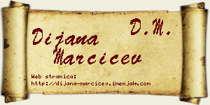 Dijana Marčićev vizit kartica